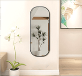 Gharaana Mirrors Capsule Metal Wall Mirror